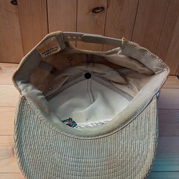 Vintage Skiing Corduroy Cap Pre-owned A Few Stains - Picture 6 of 9